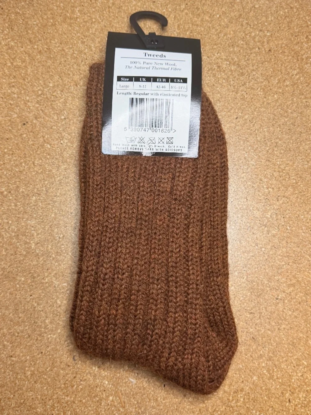 Connemara Tweeds 100% Wool  Irish Walking Socks  M New